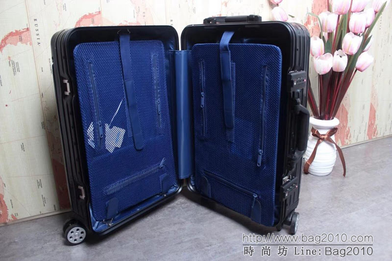 潮牌Suprmem聯名rimowa日默瓦 專櫃雙排萬向靜音飛機輪 航空7系鋁合金 拉箱/拉杆箱 20寸登機箱  xbt1140